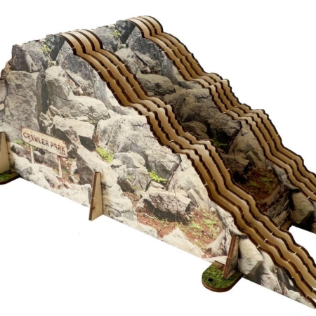 ToysWD Crawler Park: Obstáculo cuesta arriba para circuito de Crawler Park RC a escala 1/18 y 1/24