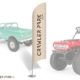 ToysWD Crawler Park: Parque de Crawlers con banderas 1/24 y 1/18 (2 piezas)