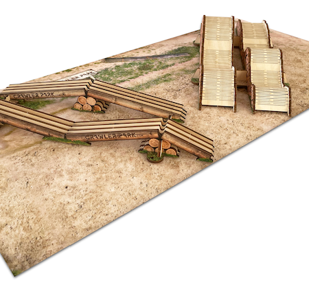 ToysWD Crawler Park: KIT DE EXPOSICIÓN PARA TIENDAS - MINI ALFOMBRA + 2 OBSTÁCULOS (NFR)