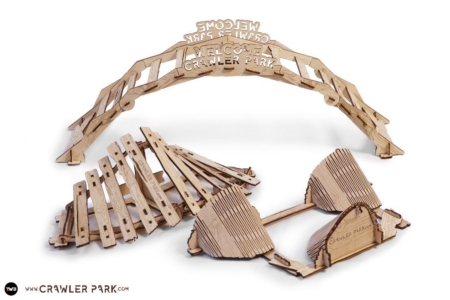 KIT INICIAL de 3 obstáculos para circuito RC Crawler Park escala 1/24 y 1/18