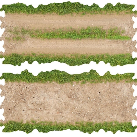 ToysWD Crawler Park: 2 rectas de tierra y césped para circuitos de Crawler Park RC a escala 1/18 y 1/24