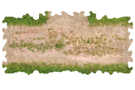 ToysWD Crawler Park: 2 cruces en T con césped para circuitos de Crawler Park RC a escala 1/18 y 1/24