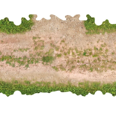 ToysWD Crawler Park: 2 cruces en T con césped para circuitos de Crawler Park RC a escala 1/18 y 1/24