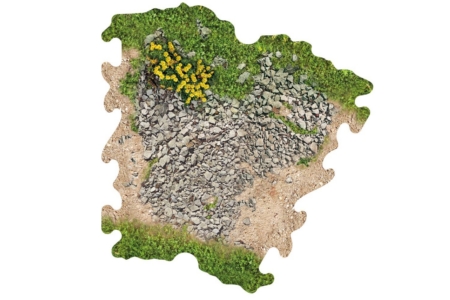 ToysWD Crawler Park: 3 curvas de grava para circuito de Crawler Park RC a escala 1/18 y 1/24