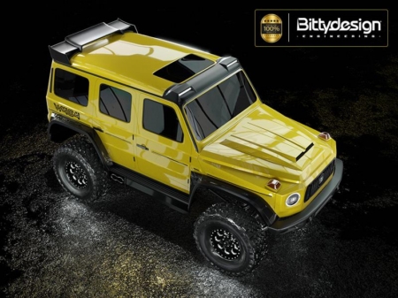 Carrocería transparente Bittydesign W464 1/18 para TRAXXAS TRX-4M, precortada