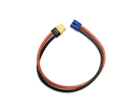 Cable de carga amarillo RC XT60 hembra a EC3 de 12 AWG y 300 mm