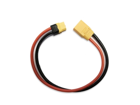 Cable de carga amarillo RC XT60 hembra a XT90 de 12 AWG y 300 mm