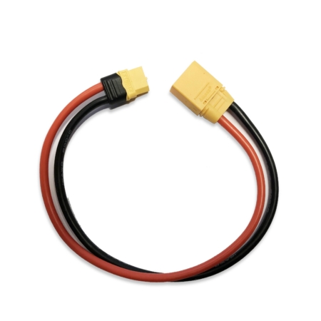 Cable de carga amarillo RC XT60 hembra a XT90 de 12 AWG y 300 mm
