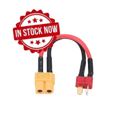 Adaptador de batería XT60 (Hembra) TDean (Macho) con cable 11cm. A0908