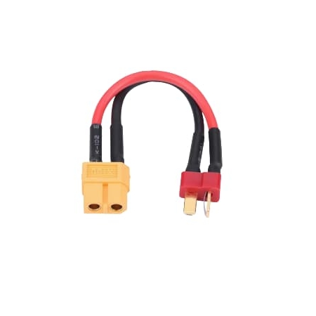 Adaptador de batería XT60 (Hembra) TDean (Macho) con cable 11cm. A0908