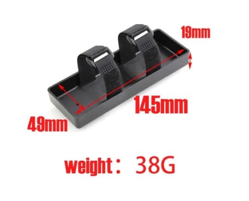 Bandeja de batería para Crawler 1/10 Roja