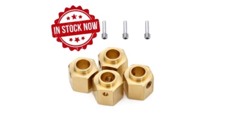 Hexágonos 8mm de latón para TRX4 1:10 (4pcs)