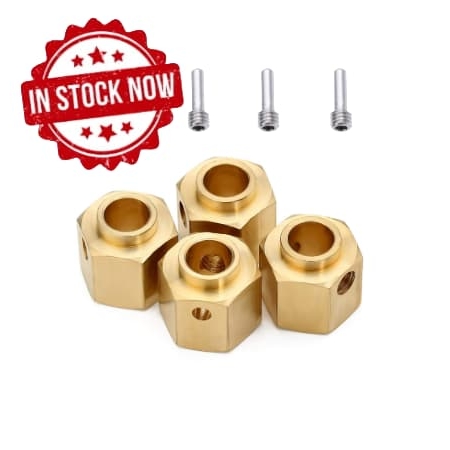 Hexágonos 8mm de latón para TRX4 1:10 (4pcs)