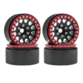 Llantas aluminio Beadlock Negro/Rojo 1.9" Crawler (4pcs)