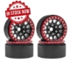 Llantas aluminio Beadlock Negro/Rojo 1.9" Crawler (4pcs)