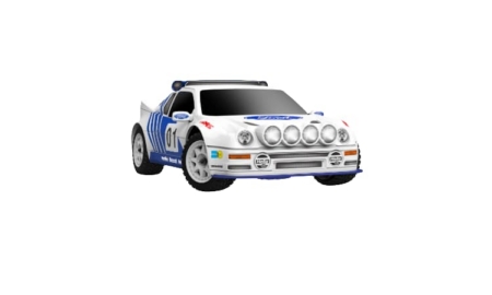 Traxxas Mini Rally VXL Ford RS200 incluye batería y cargador USB Blanco TRX108046-1-WHT