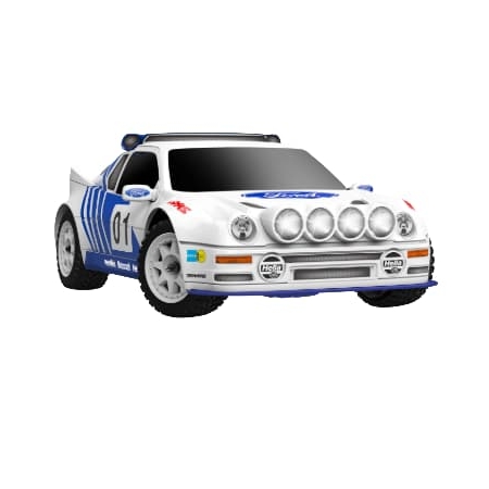 Traxxas Mini Rally VXL Ford RS200 incluye batería y cargador USB Blanco TRX108046-1-WHT