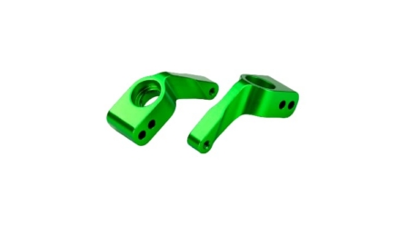 Portaejes Traxxas Rustler/Stampede/Bandit aluminio 6061-T6 Verde (2pcs) TRX3652G