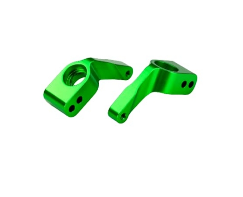 Portaejes Traxxas Rustler/Stampede/Bandit aluminio 6061-T6 Verde (2pcs) TRX3652G