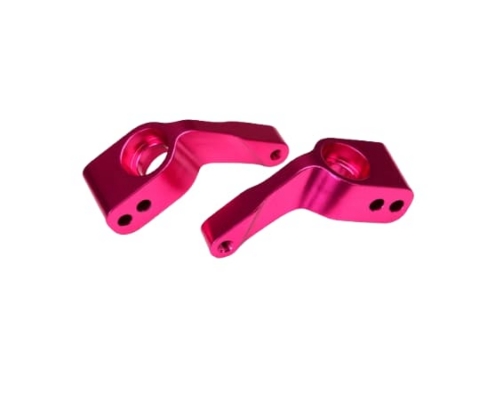 Portaejes Traxxas Rustler/Stampede/Bandit aluminio 6061-T6 Rosa (2pcs) TRX3652P