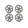 Llantas Fastrax 1.9 de aluminio beadlock 6 radios en Gris (4pcs) FAST0146BK