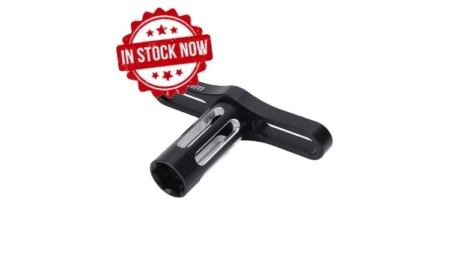 Llave de tuercas 17mm para ruedas, aluminio color negro