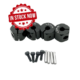 Hexágonos 10mm de aluminio Negro para 1:10 (4pcs)