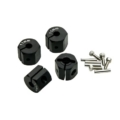 Hexágonos 11mm de aluminio Negro para 1:10 (4pcs)