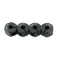 Hexágonos 8mm de aluminio Negro para 1:10 (4pcs)