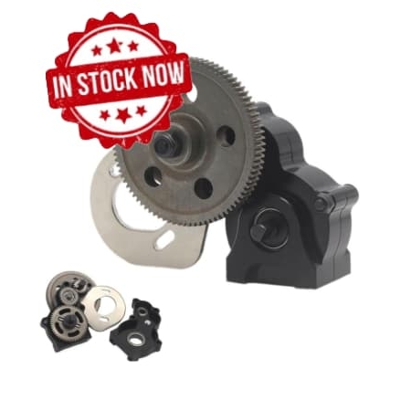 Caja de transmisión metálica para Rock Crawler 1/10 Caja negra HSP18024