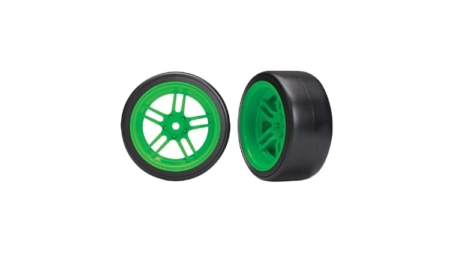 Ruedas Traxxas Drift, pegadas Verde (2pcs) TRX8377G