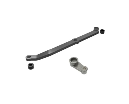Enlace de dirección Traxxas TRX4M aluminio 6061-T6 (anodizado gris) TRX9748-GRAY