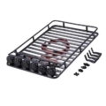 Portaequipajes metálico para techo Crawler 1/10 con luces