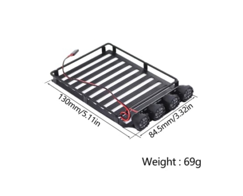 Portaequipajes metálico para techo Traxxas TRX4M