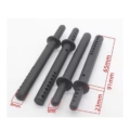 Postes de carrocería plástico para 1/10 negro (4pcs)