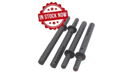 Postes de carrocería plástico para 1/10 negro (4pcs)