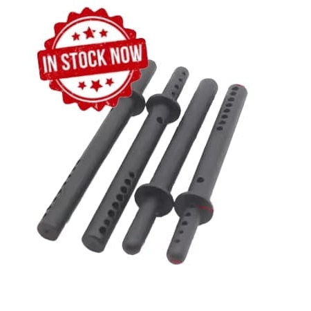 Postes de carrocería plástico para 1/10 negro (4pcs)