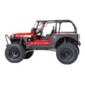 Axial SCX10 III Jeep CJ-7 4X4 1/10 RTR Brushed Rock Crawler Rojo AXI03008V2T1