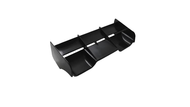 Alerón trasero para buggy, plástico escala 1/8 Negro