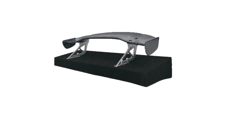 Alerón trasero para coche RC de plástico con patrón de fibra de carbono escala 1/10