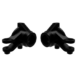 Bloques de dirección Traxxas izquierdo y derecho (negro) (2pcs) TRX10736-BLK
