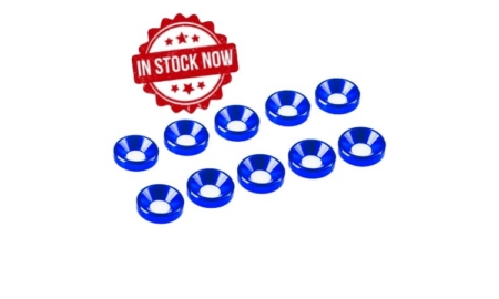 Arandelas de aluminio Ultimate Racing cónica M3 Azul (10pcs) UR1501-A