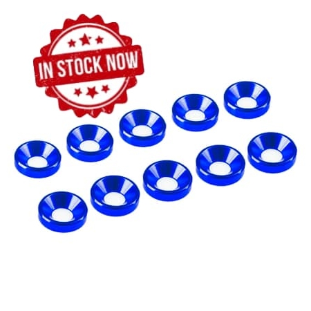 Arandelas de aluminio Ultimate Racing cónica M3 Azul (10pcs) UR1501-A