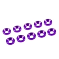 Arandelas de aluminio Ultimate Racing cónica M3 Purpura (10pcs) UR1501-P