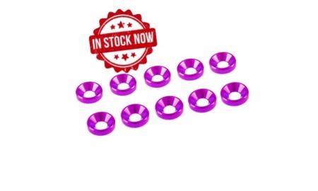 Arandelas de aluminio Ultimate Racing cónica M3 Rosa (10pcs) UR1501-PK