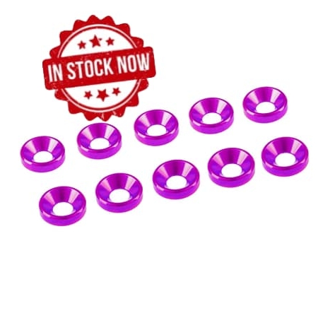 Arandelas de aluminio Ultimate Racing cónica M3 Rosa (10pcs) UR1501-PK