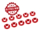 Arandelas de aluminio Ultimate Racing cónica M3 Rojo (10pcs) UR1501-R