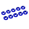Arandelas de aluminio Ultimate Racing cónica M4 Azul (10pcs) UR1511-A