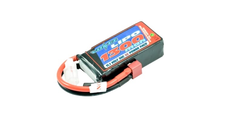 Batería LiPO Voltz 11,1V-1300mAh 30C Hardcase (T-Dean) VZ0413003S
