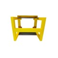 Soporte de reposo para coche 1/10 impreso en 3D amarillo
